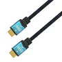 Aisens A120-0358 Cable HDMI 2.0 4K 18Gbps, Conectores Blindados Oro 24K, Compatible HDR y Audio 3D, 3 Metros, Color Negro/Azul